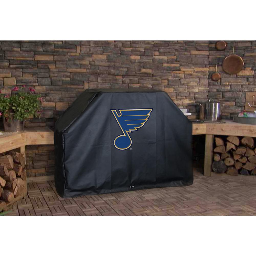 72" St Louis Blues Grill Cover by Covers by HBS. Picture 3