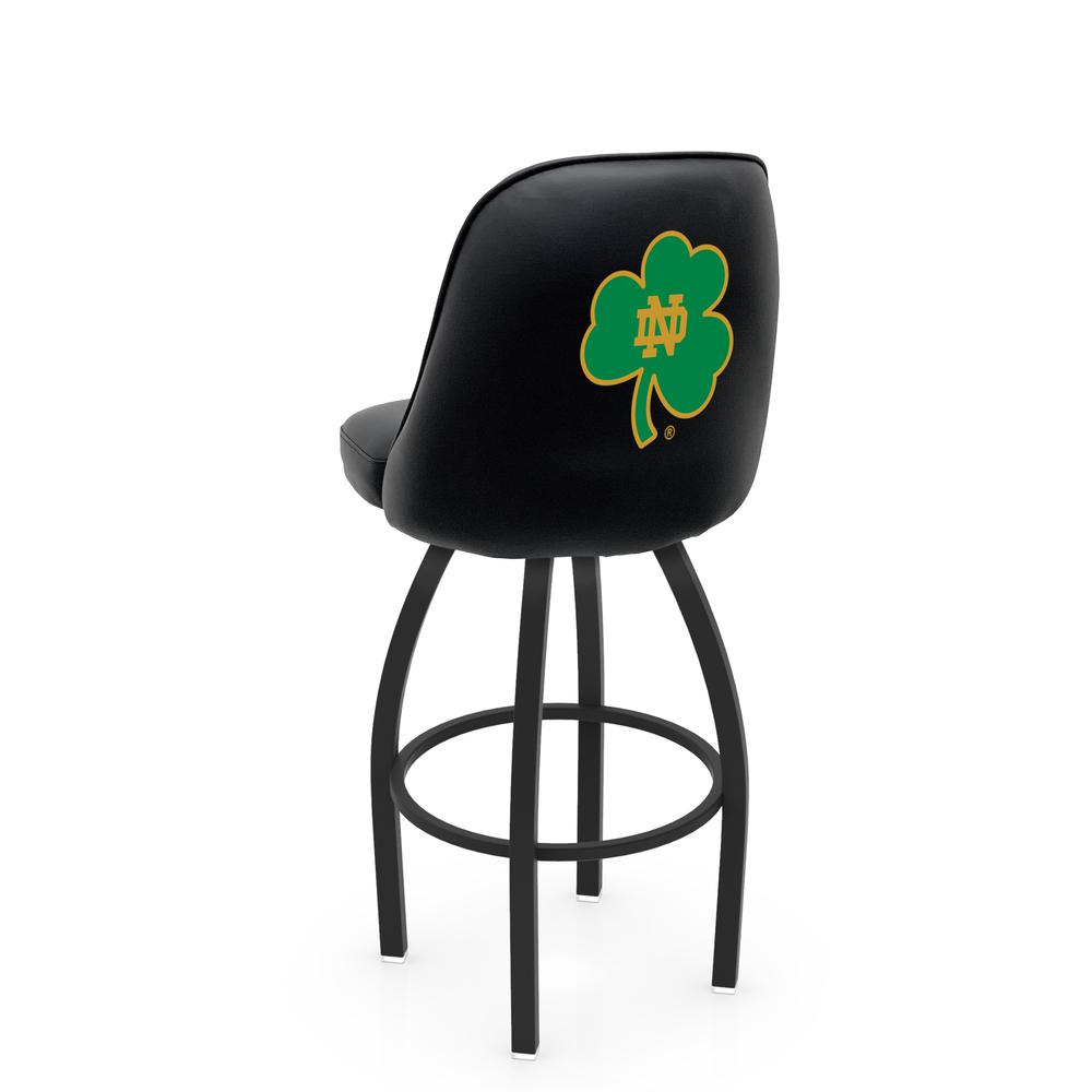 Logo Grizzly Notre Dame (Shamrock) Swivel Bar Stool. Picture 1