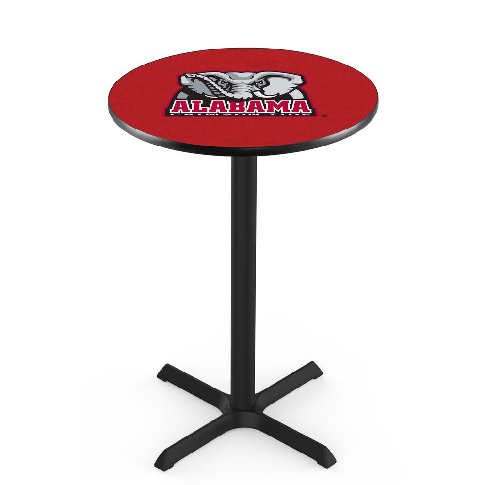 L211 University of Alabama (Elephant)  36' Tall - 36' Top Pub Table w/ Black Wrinkle Finish. Picture 1