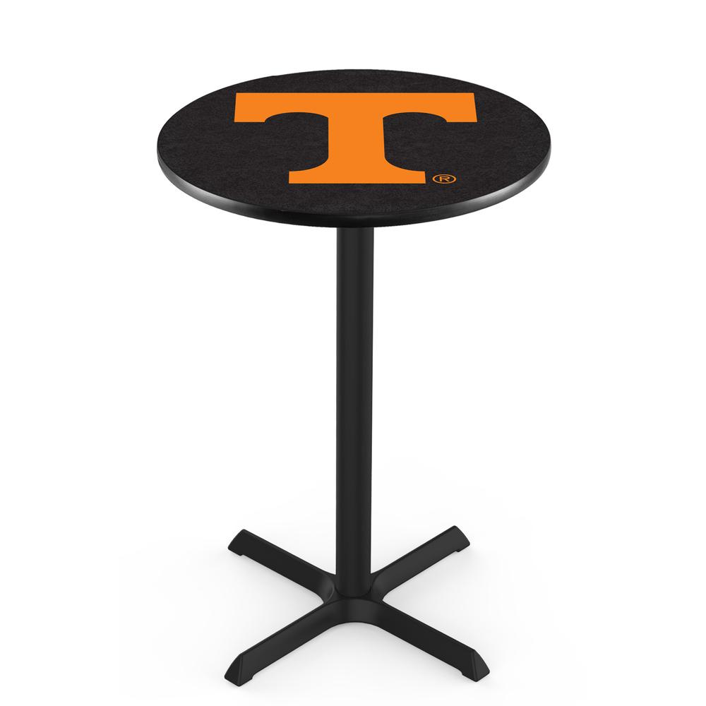 L211 University of Tennessee 36' Tall - 36' Top Pub Table w/ Black Wrinkle Finish. Picture 1