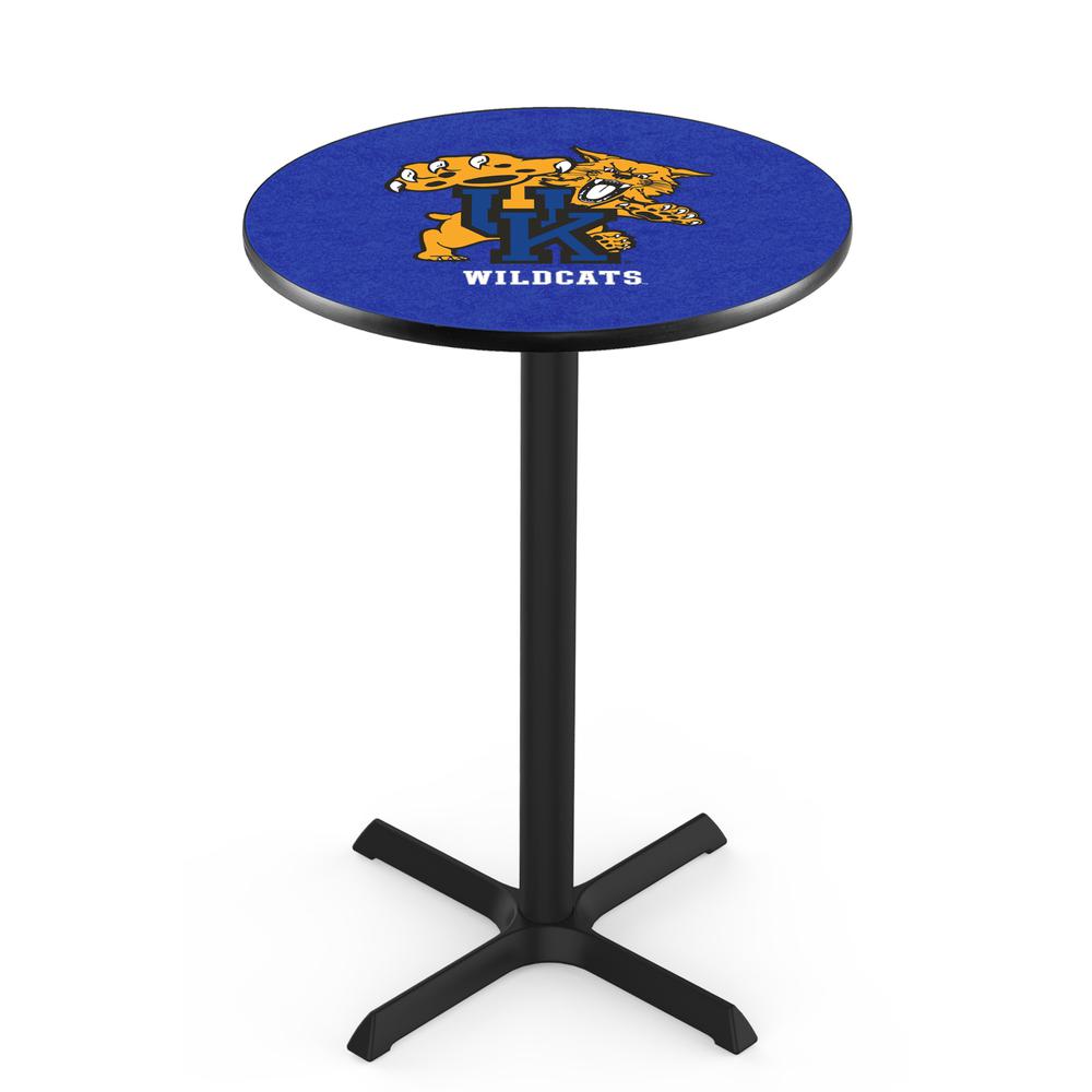 L211 University of Kentucky (Cat)  42' Tall - 36' Top Pub Table w/ Black Wrinkle Finish. The main picture.