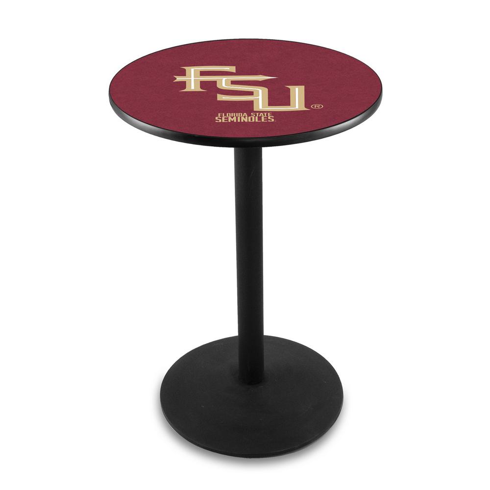 L214 Florida State (Script) 36' Tall - 36' Top Pub Table w/ Black Wrinkle Finish. Picture 1