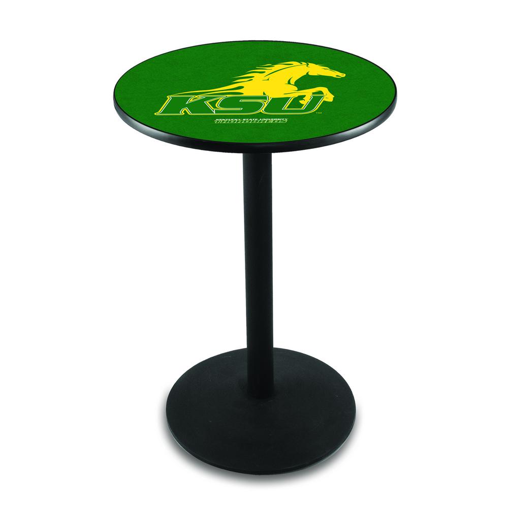 L214 Kentucky State University 36' Tall - 36' Top Pub Table w/ Black Wrinkle Finish. Picture 1
