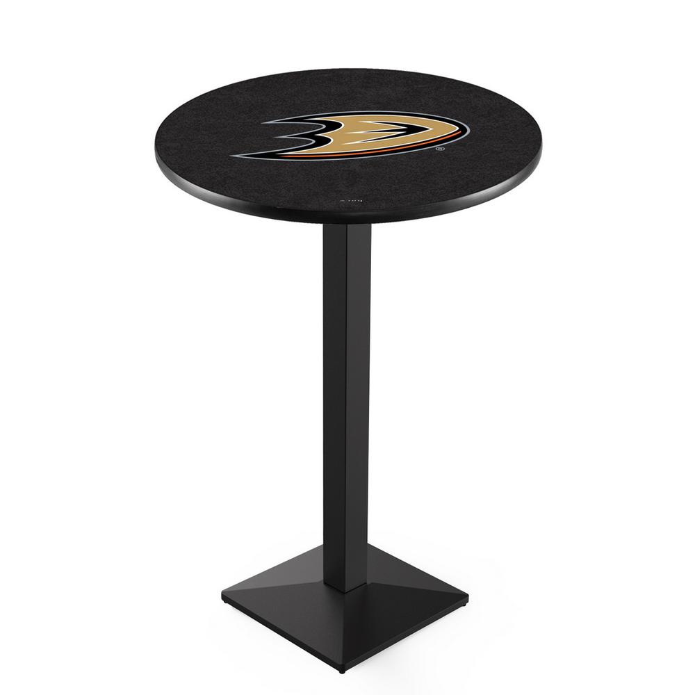 L217 Anaheim Ducks 42' Tall - 36' Top Pub Table w/ Black Wrinkle Finish (9200). The main picture.