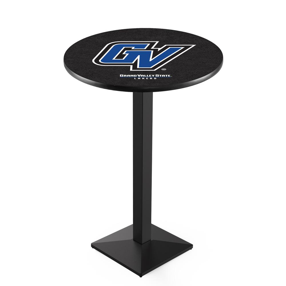 L217 Grand Valley State University 36' Tall - 36' Top Pub Table w/ Black Wrinkle Finish. Picture 1