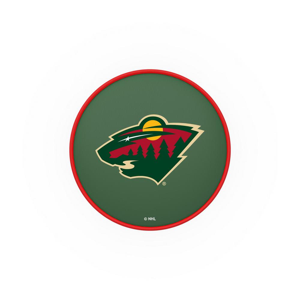 30" L7C1 - 4" Minnesota Wild Cushion Seat with Double-Ring Chrome Base Swivel Bar Stool by Holland Bar Stool Company. Picture 2