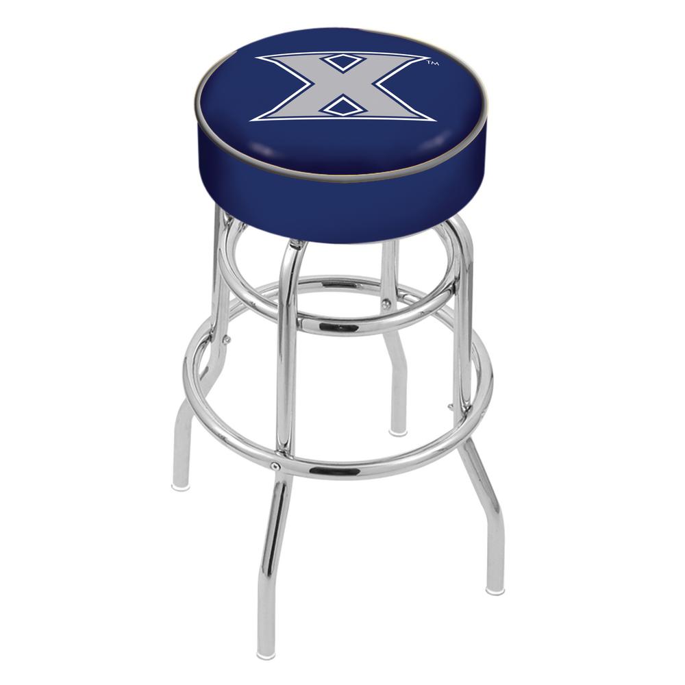 30" L7C1 - 4" Xavier Cushion Seat with Double-Ring Chrome Base Swivel Bar Stool by Holland Bar Stool Company. The main picture.