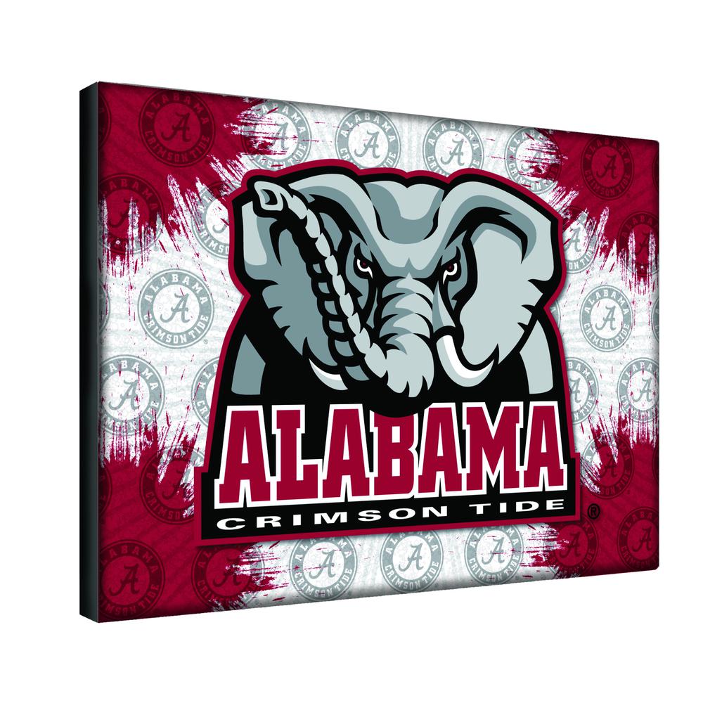 Alabama 24" x 32" Officially Licensed Logo Canvas. Picture 2