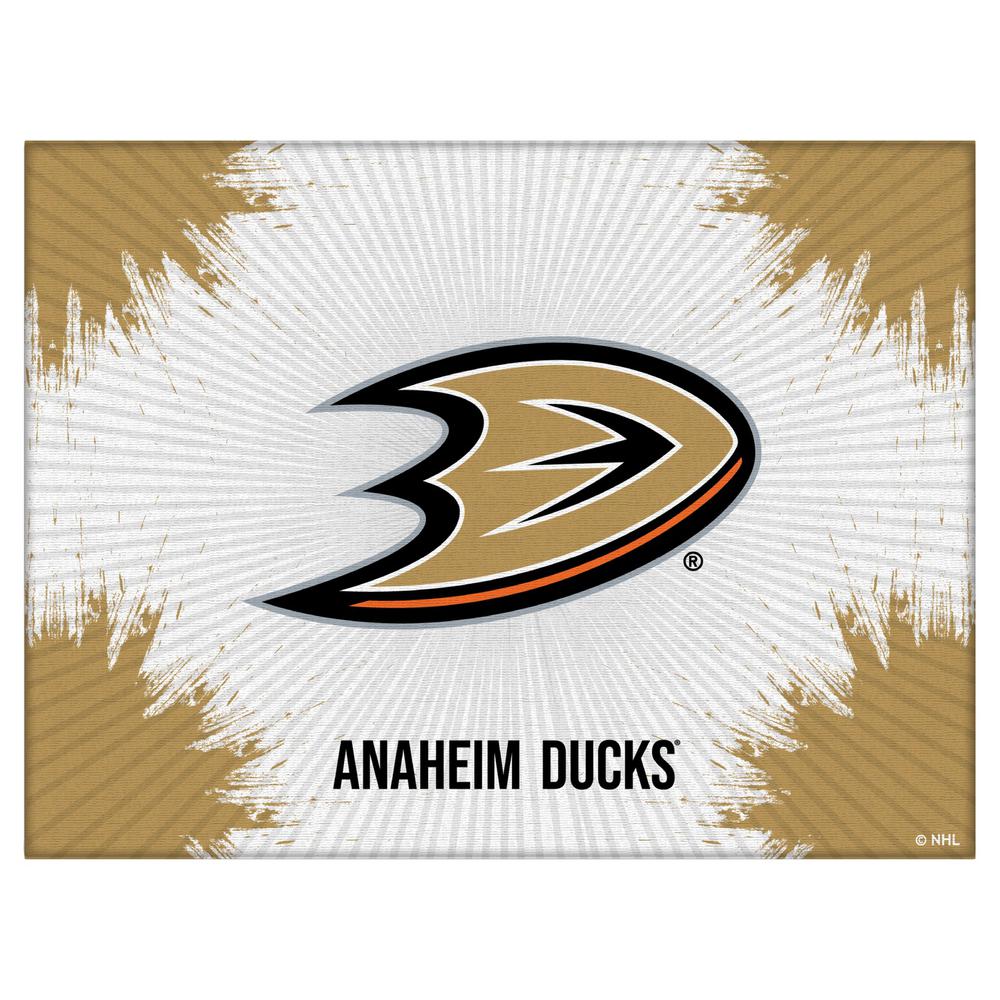 Anaheim Ducks 24" x 32" Officially Licensed Logo Canvas. Picture 1