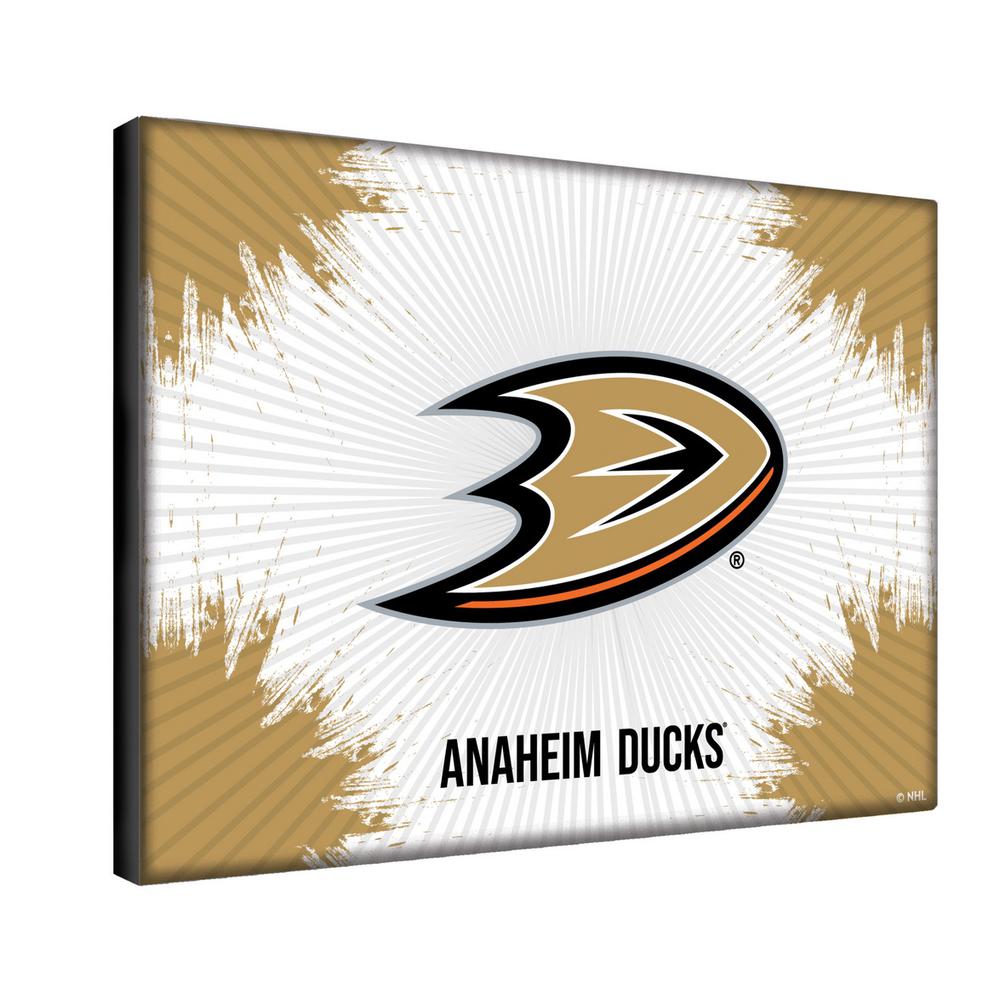 Anaheim Ducks 24" x 32" Officially Licensed Logo Canvas. Picture 2