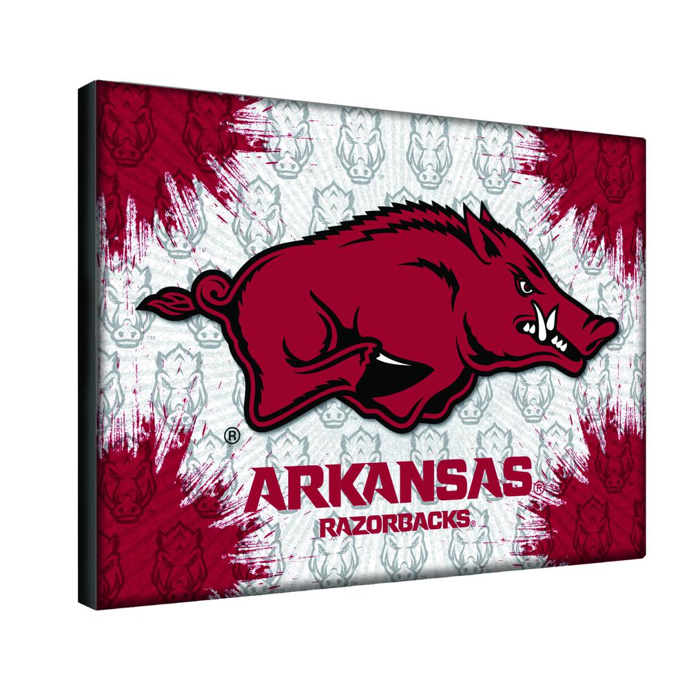 Arkansas 24" x 32" Officially Licensed Logo Canvas. Picture 2
