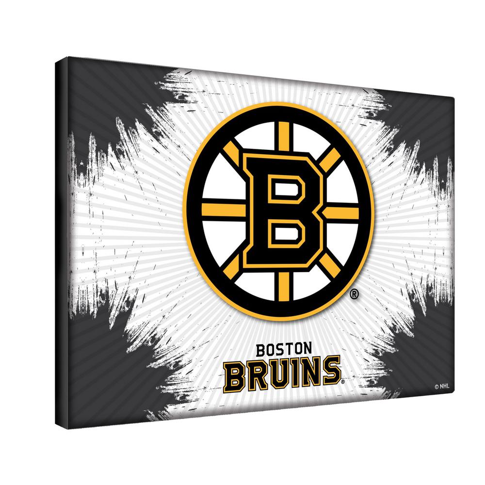 Boston Bruins 24" x 32" Officially Licensed Logo Canvas. Picture 2