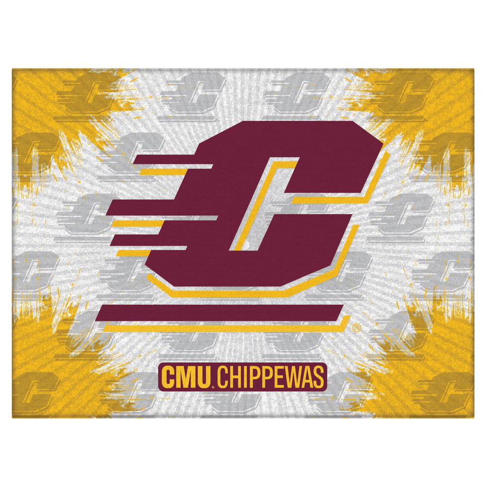 Central Michigan 24" x 32" Officially Licensed Logo Canvas. Picture 1