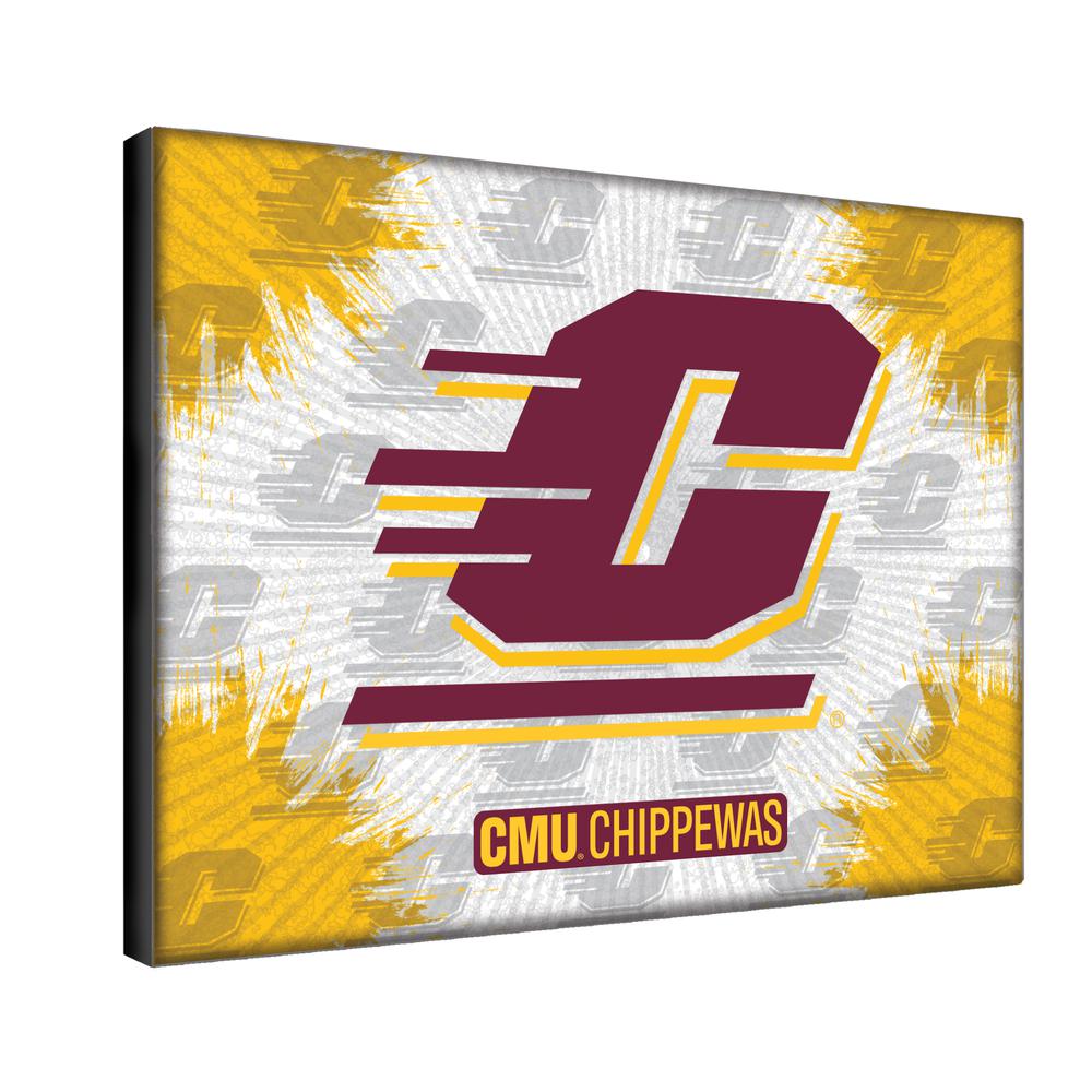 Central Michigan 24" x 32" Officially Licensed Logo Canvas. Picture 2