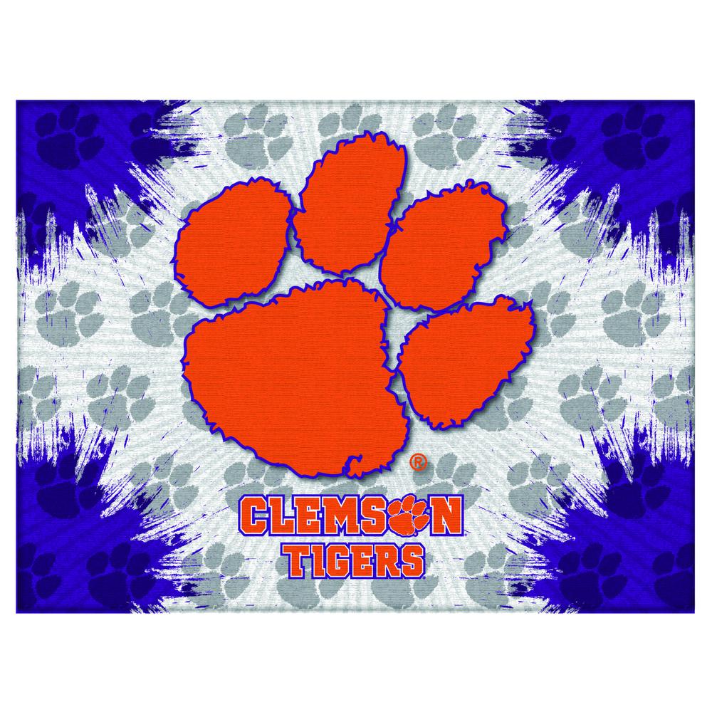 Clemson 24" x 32" Officially Licensed Logo Canvas. Picture 1