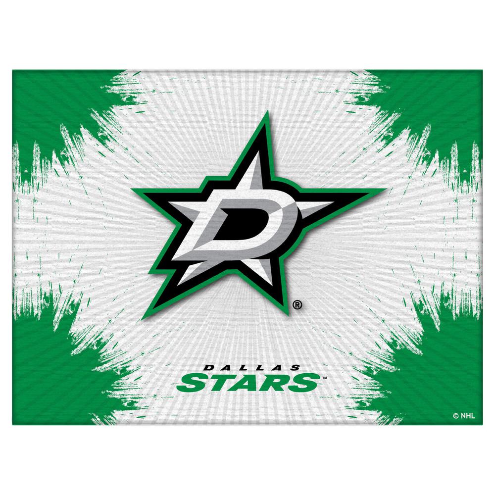 Dallas Stars 24" x 32" Officially Licensed Logo Canvas. Picture 1