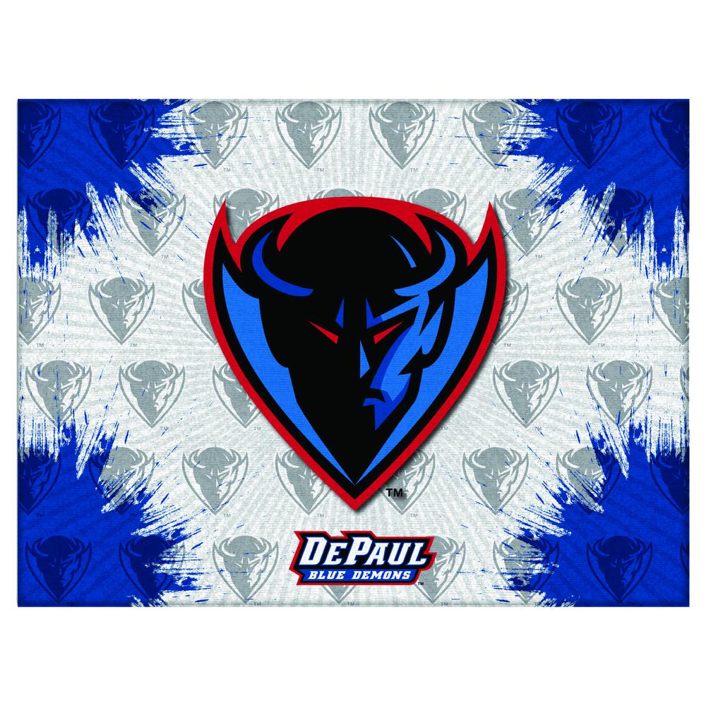 DePaul 24" x 32" Officially Licensed Logo Canvas. Picture 1