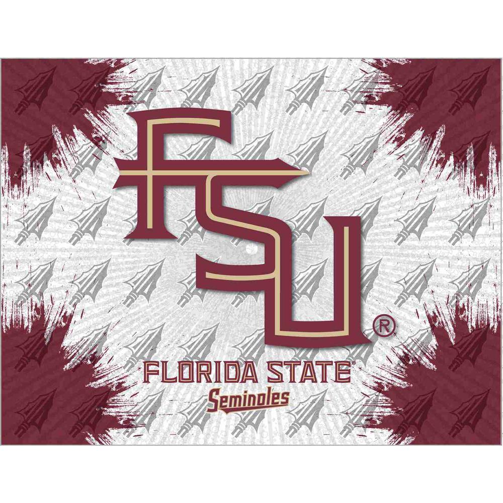 Florida State (Script) 24" x 32" Officially Licensed Logo Canvas. Picture 1