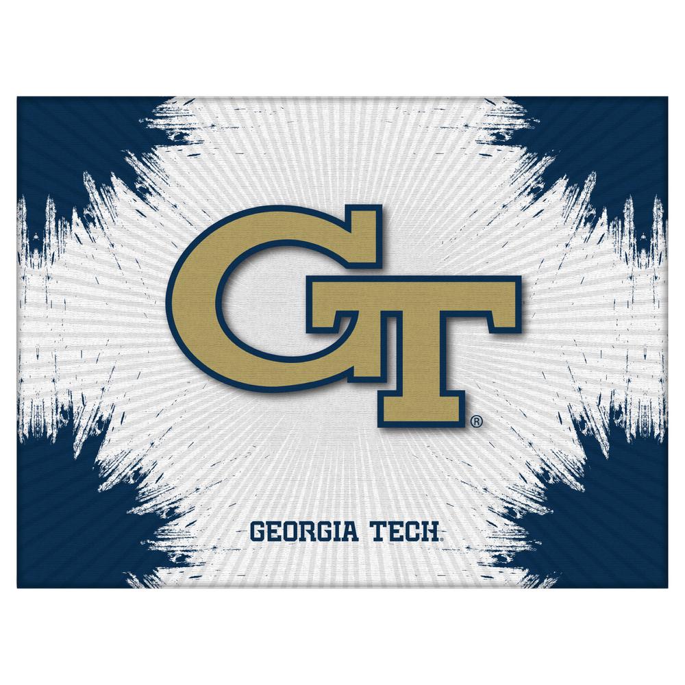 Georgia Tech 24" x 32" Officially Licensed Logo Canvas. The main picture.