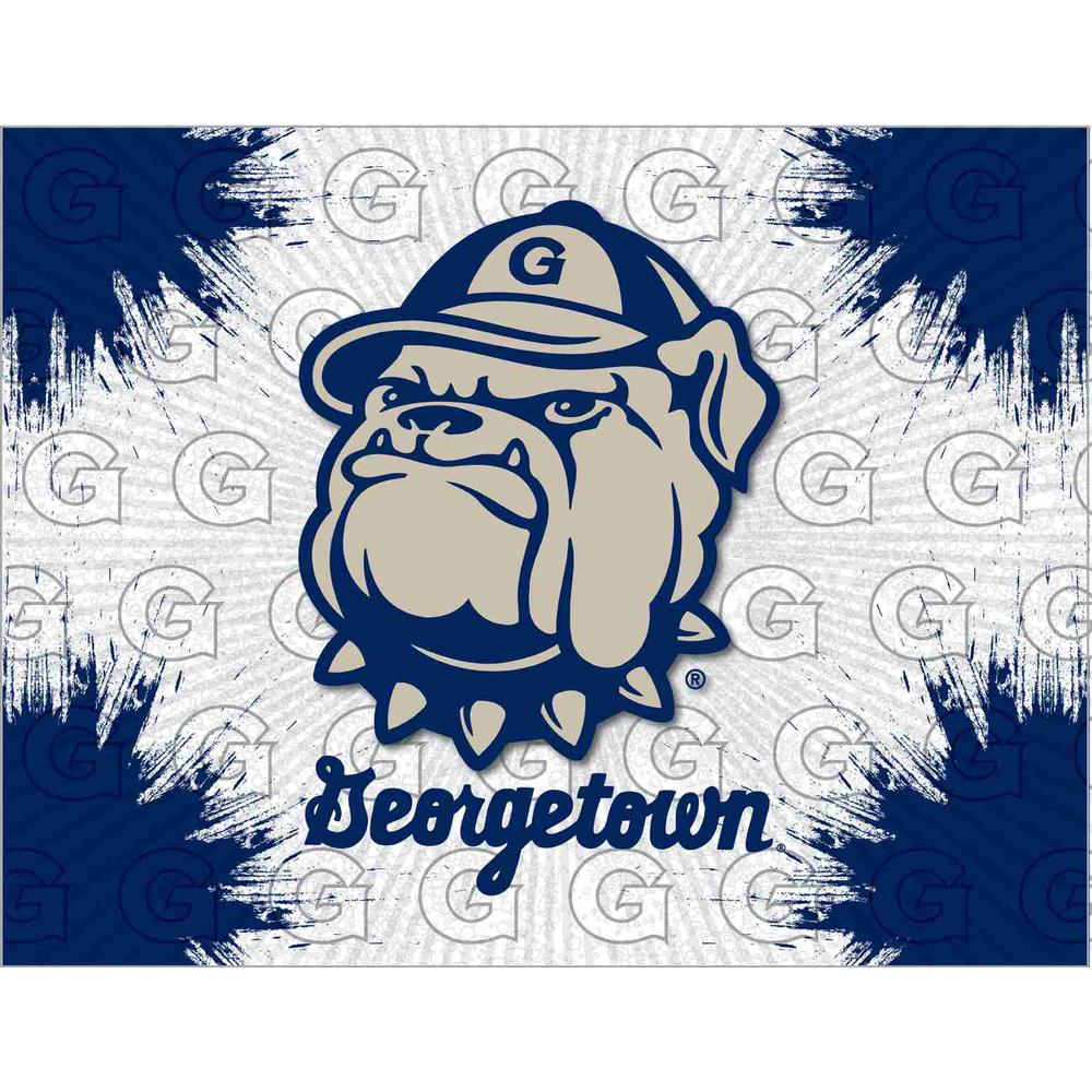 Georgetown 24" x 32" Officially Licensed Logo Canvas. Picture 1