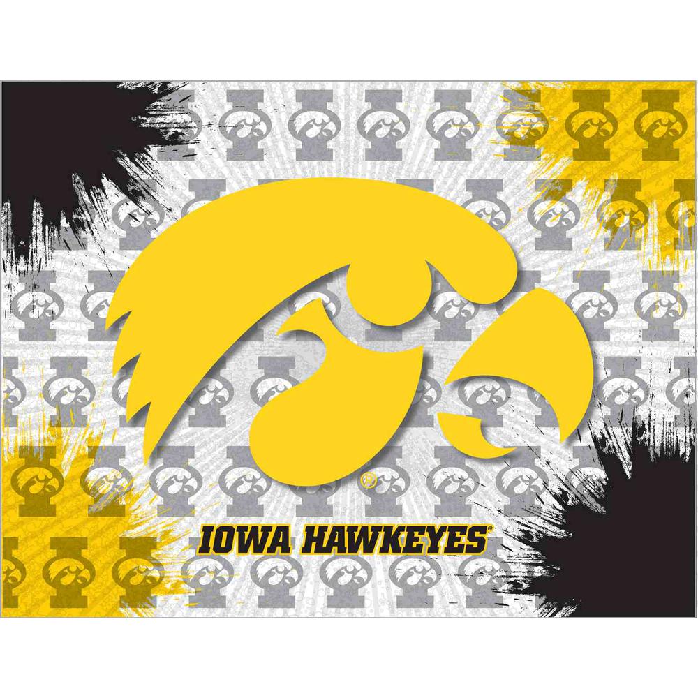 Iowa 24" x 32" Officially Licensed Logo Canvas. Picture 1