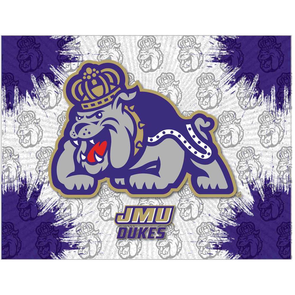 James Madison 24" x 32" Officially Licensed Logo Canvas. Picture 1