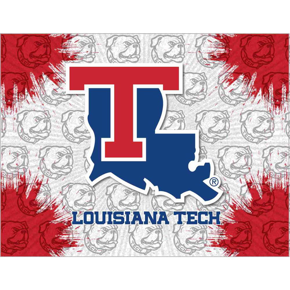 Louisiana Tech 24" x 32" Officially Licensed Logo Canvas. Picture 1