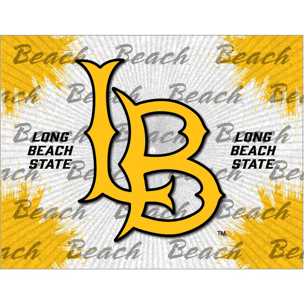 Long Beach State University 24" x 32" Officially Licensed Logo Canvas. Picture 1