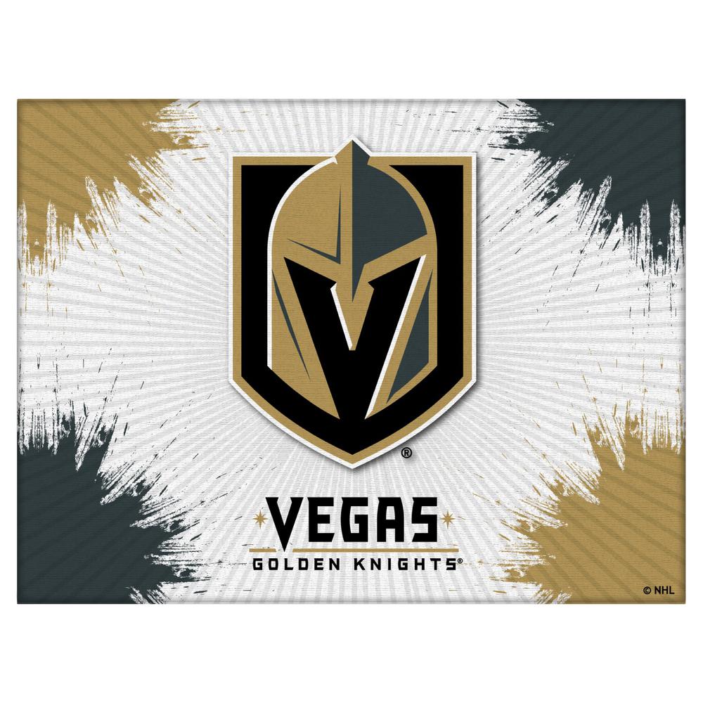 Vegas Golden Knights 24" x 32" Officially Licensed Logo Canvas. Picture 1