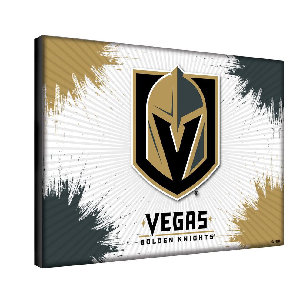 Vegas Golden Knights 24" x 32" Officially Licensed Logo Canvas. Picture 2