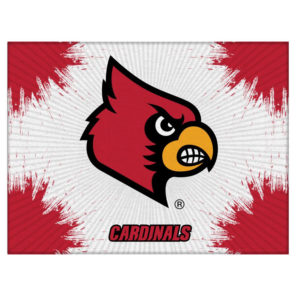Louisville 24" x 32" Officially Licensed Logo Canvas. Picture 1