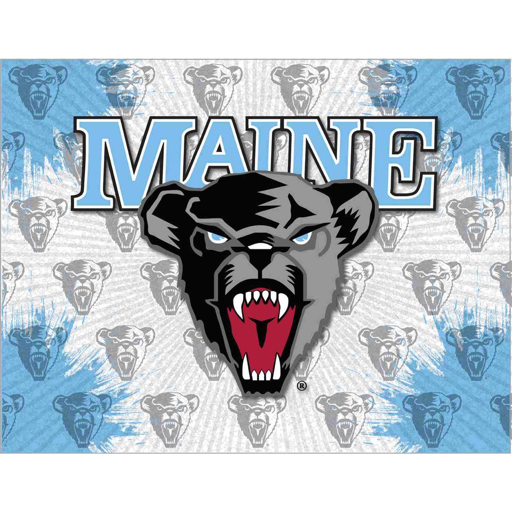 Maine 24" x 32" Officially Licensed Logo Canvas. Picture 1