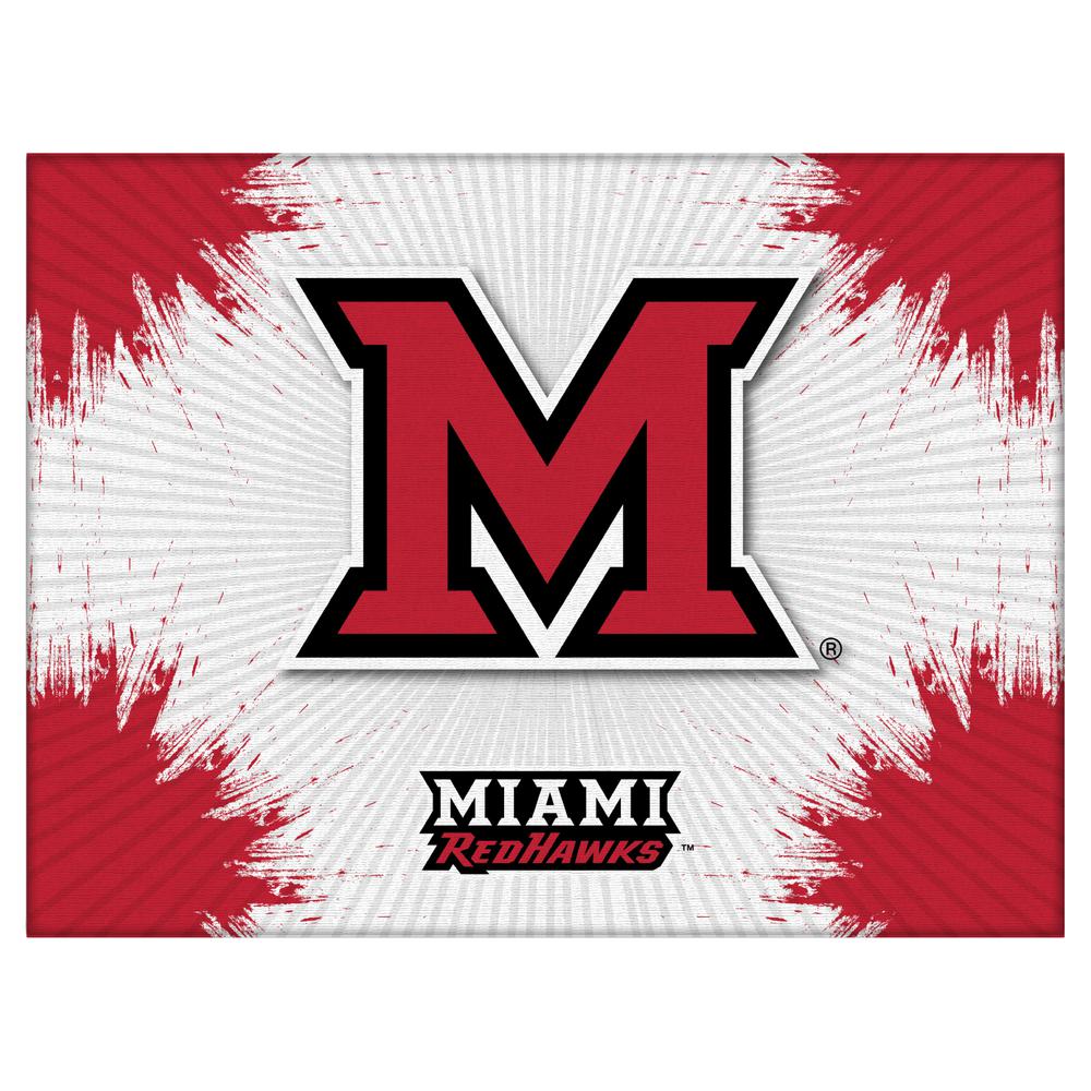 Miami (OH) 24" x 32" Officially Licensed Logo Canvas. Picture 1