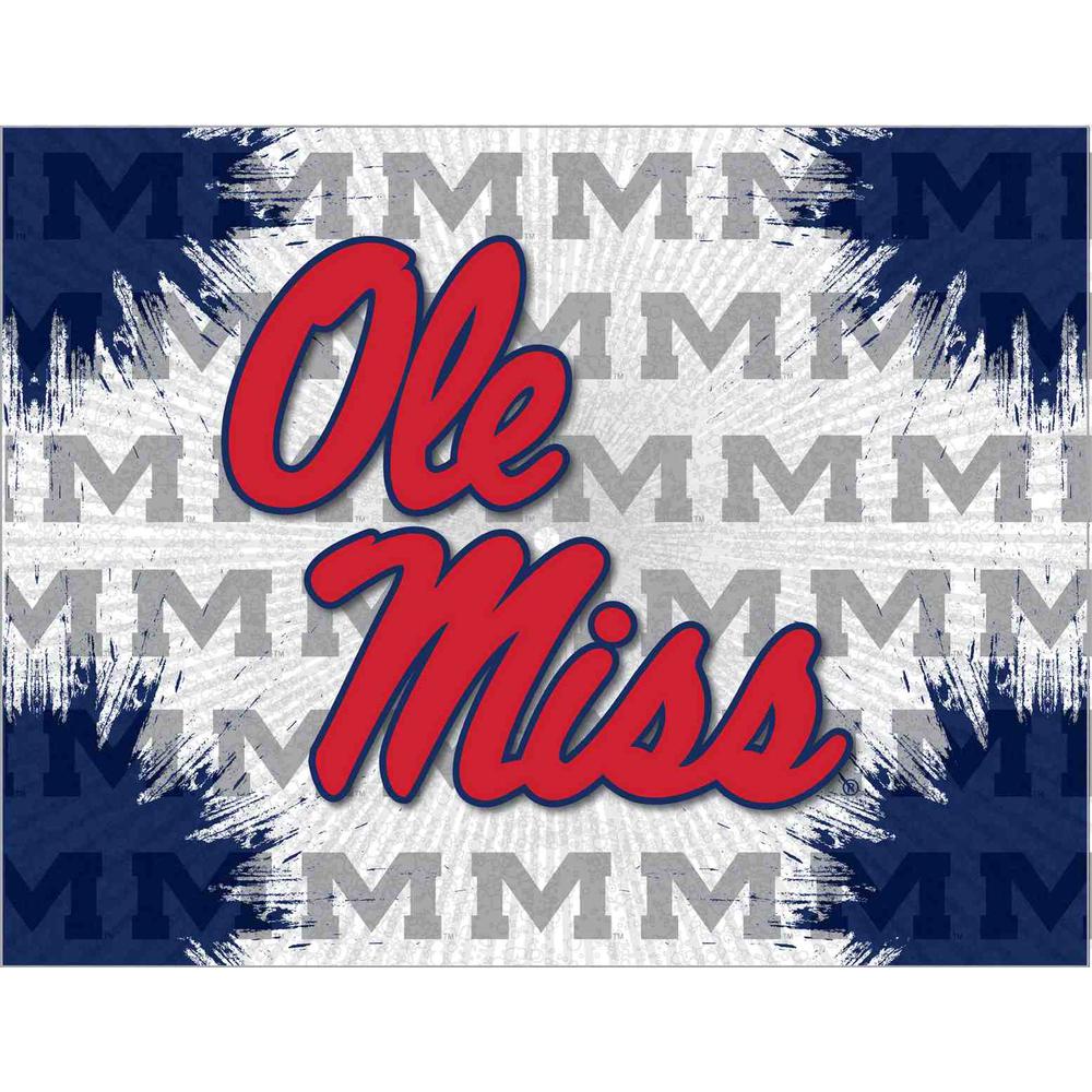 Ole' Miss 24" x 32" Officially Licensed Logo Canvas. Picture 1