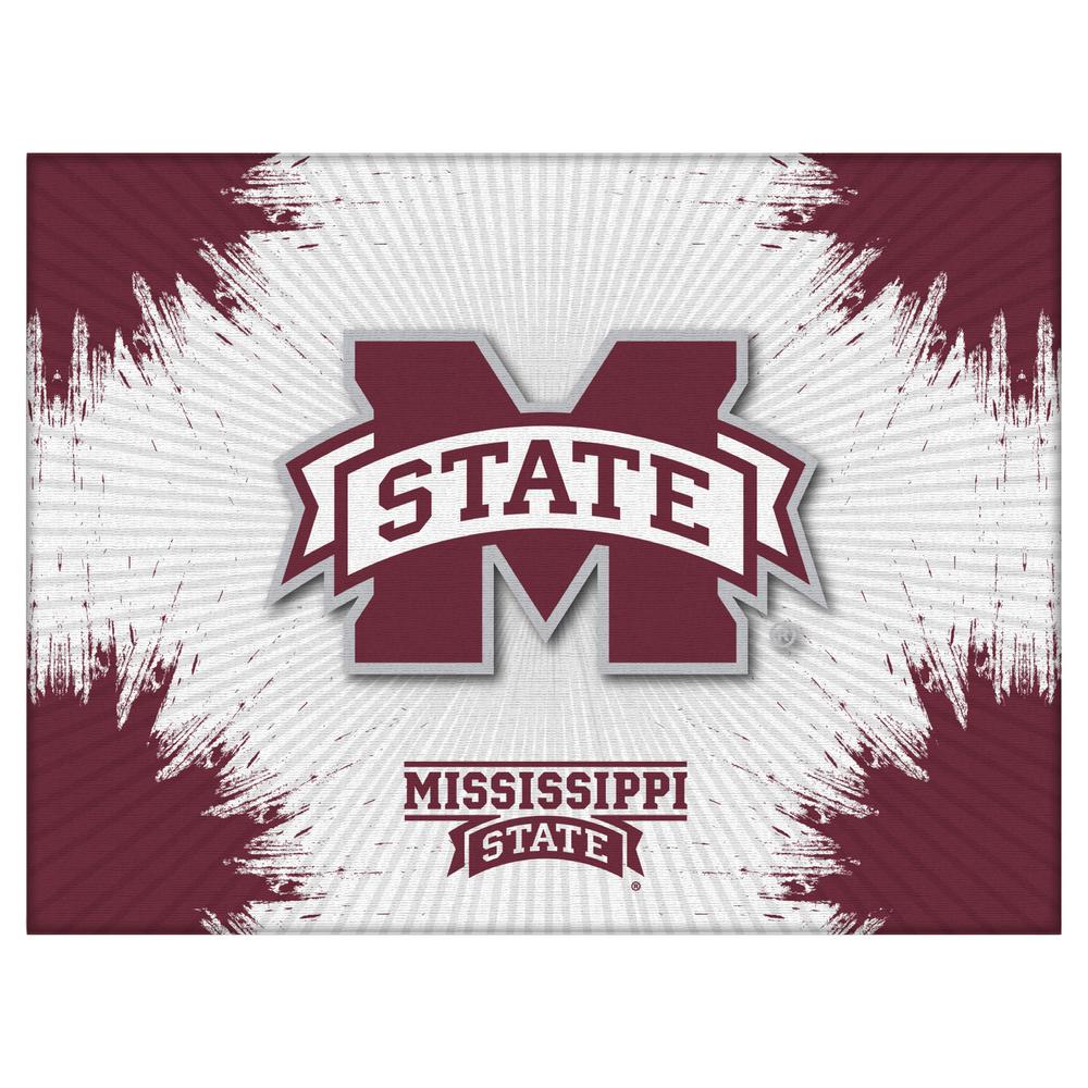 Mississippi State 24" x 32" Officially Licensed Logo Canvas. Picture 1