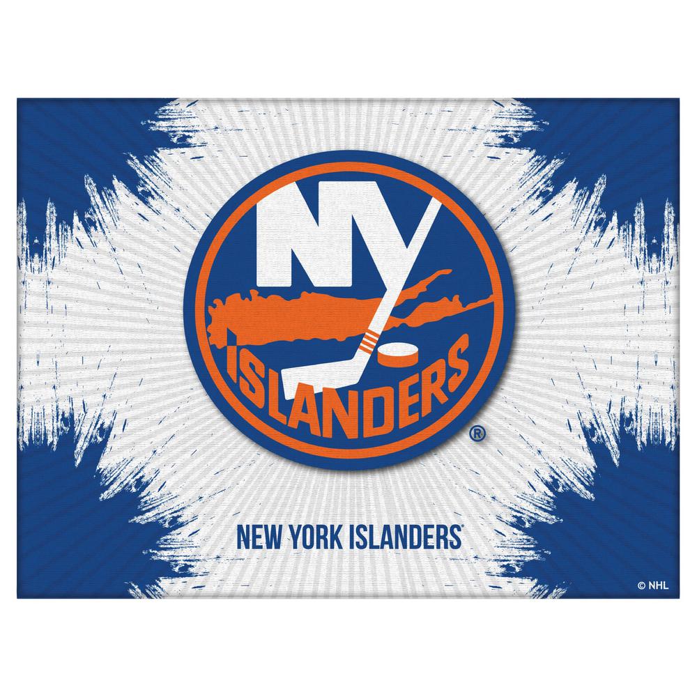 New York Islanders 24" x 32" Officially Licensed Logo Canvas. Picture 1