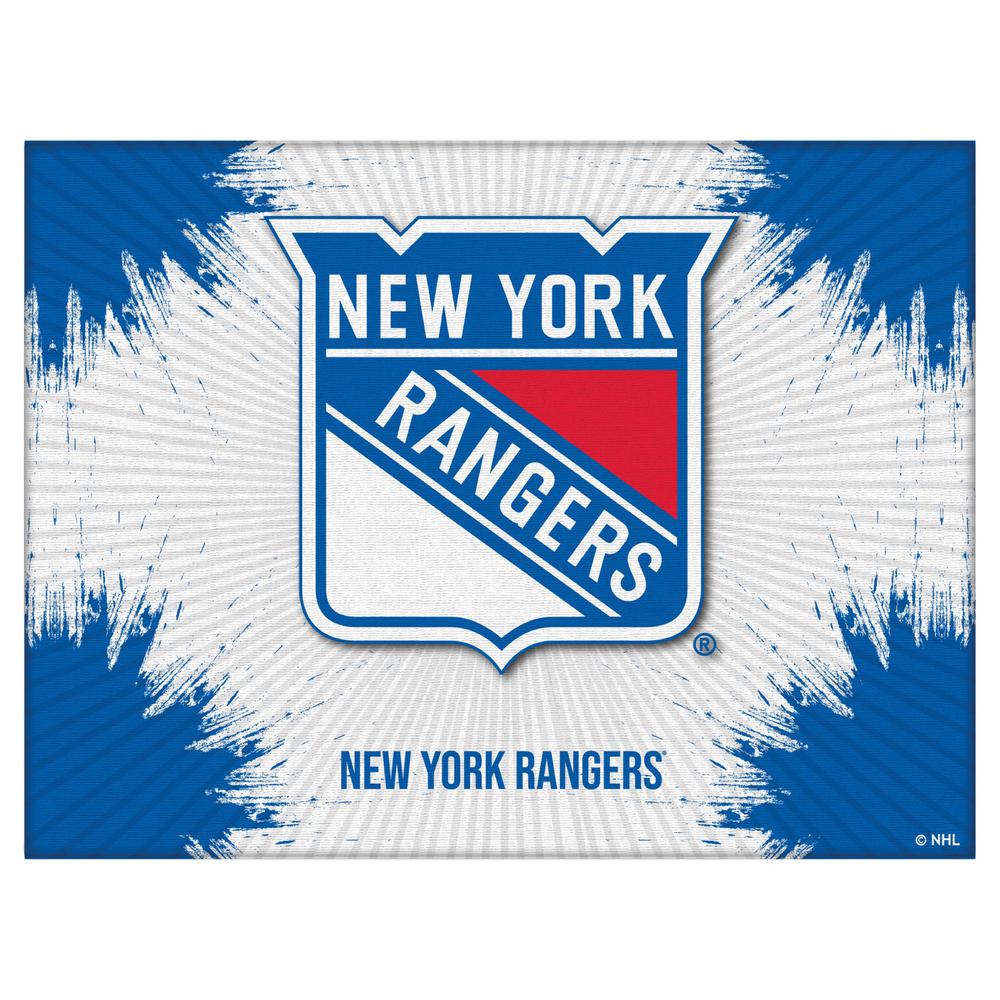 New York Rangers 24" x 32" Officially Licensed Logo Canvas. Picture 1