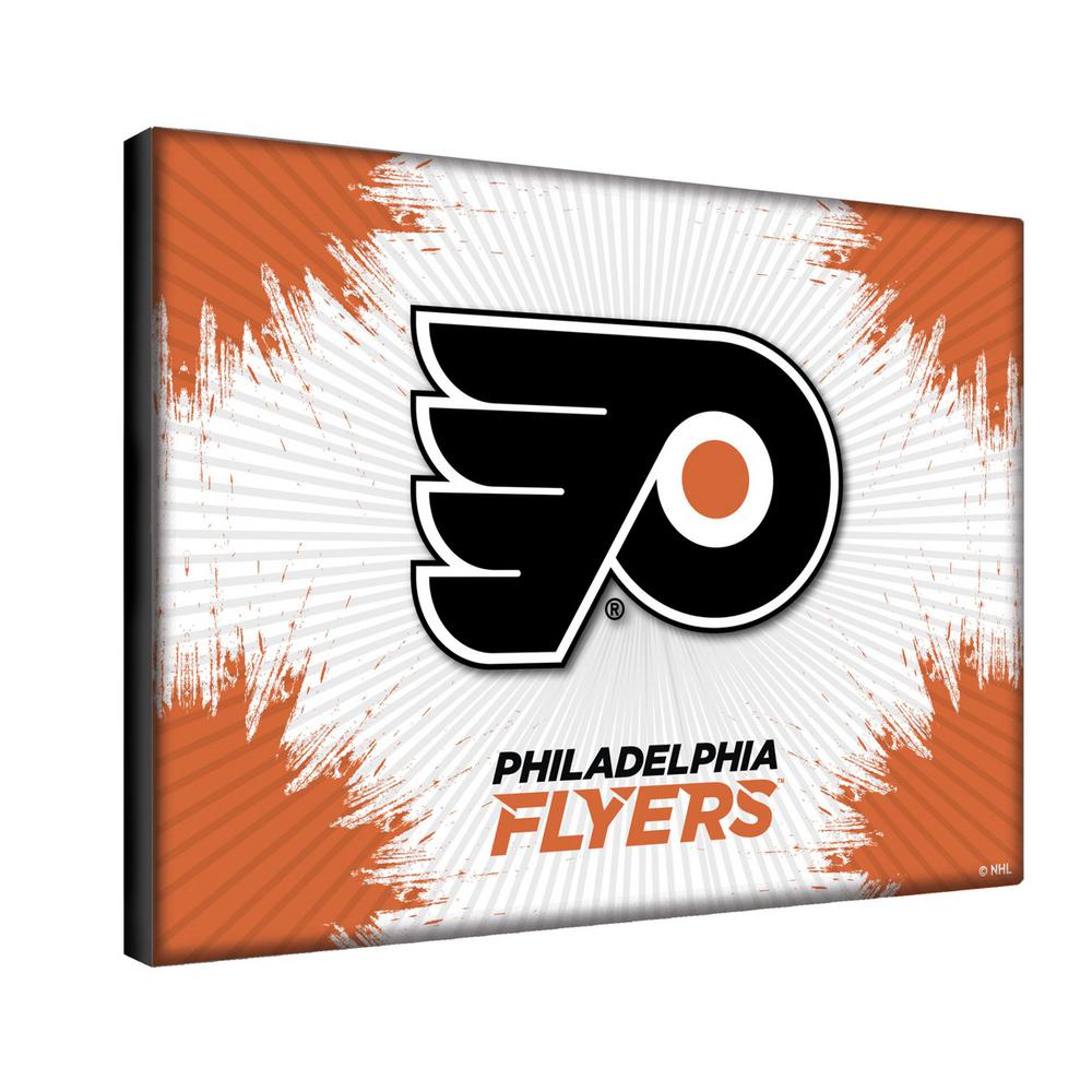 Philadelphia Flyers 24" x 32" Officially Licensed Logo Canvas. Picture 2