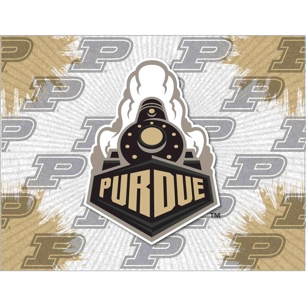 Purdue 24" x 32" Officially Licensed Logo Canvas. Picture 1