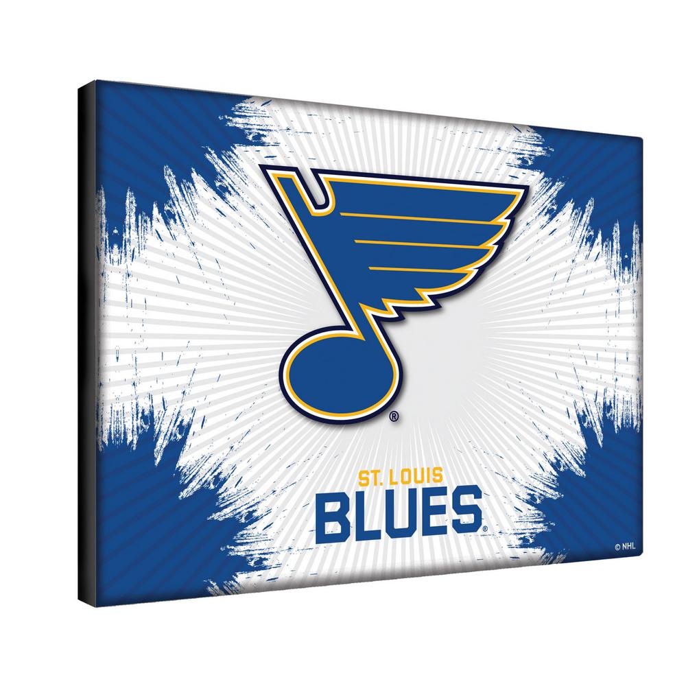 St Louis Blues 24" x 32" Officially Licensed Logo Canvas. Picture 2