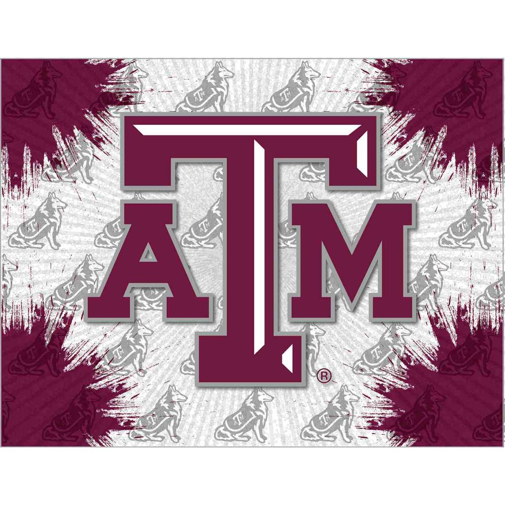Texas A&M 24" x 32" Officially Licensed Logo Canvas. Picture 1
