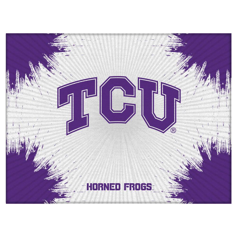 TCU 24" x 32" Officially Licensed Logo Canvas. Picture 1