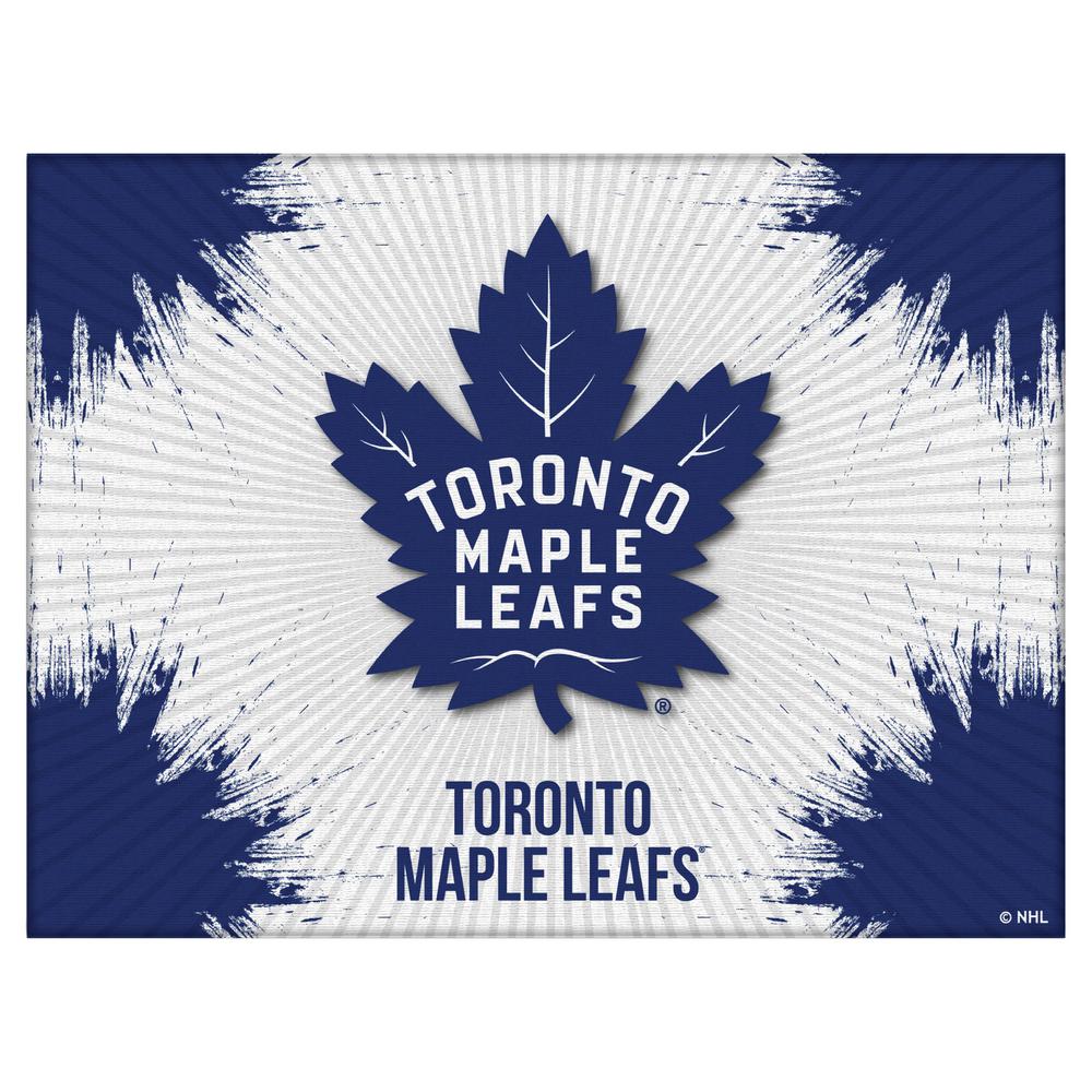 Toronto Maple Leafs 24" x 32" Officially Licensed Logo Canvas. Picture 1
