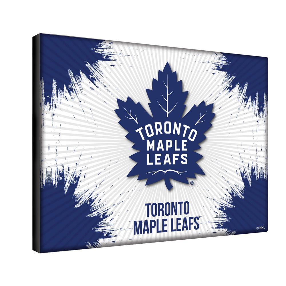 Toronto Maple Leafs 24" x 32" Officially Licensed Logo Canvas. Picture 2