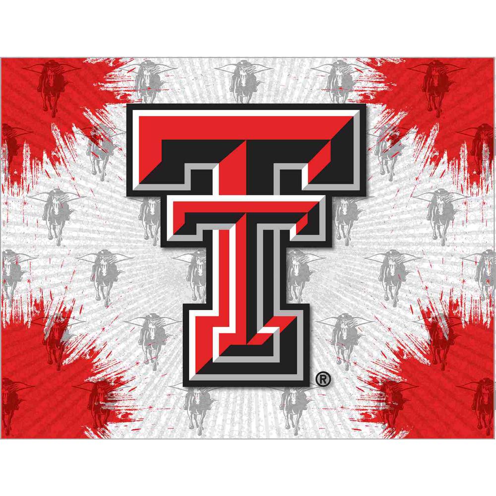 Texas Tech 24" x 32" Officially Licensed Logo Canvas. Picture 1