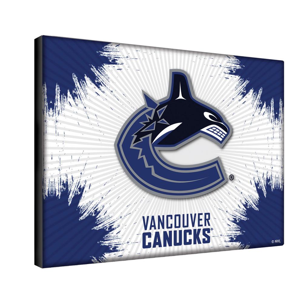 Vancouver Canucks 24" x 32" Officially Licensed Logo Canvas. Picture 2