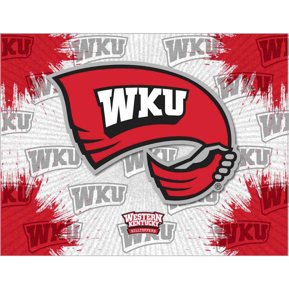 Western Kentucky 24" x 32" Officially Licensed Logo Canvas. Picture 1