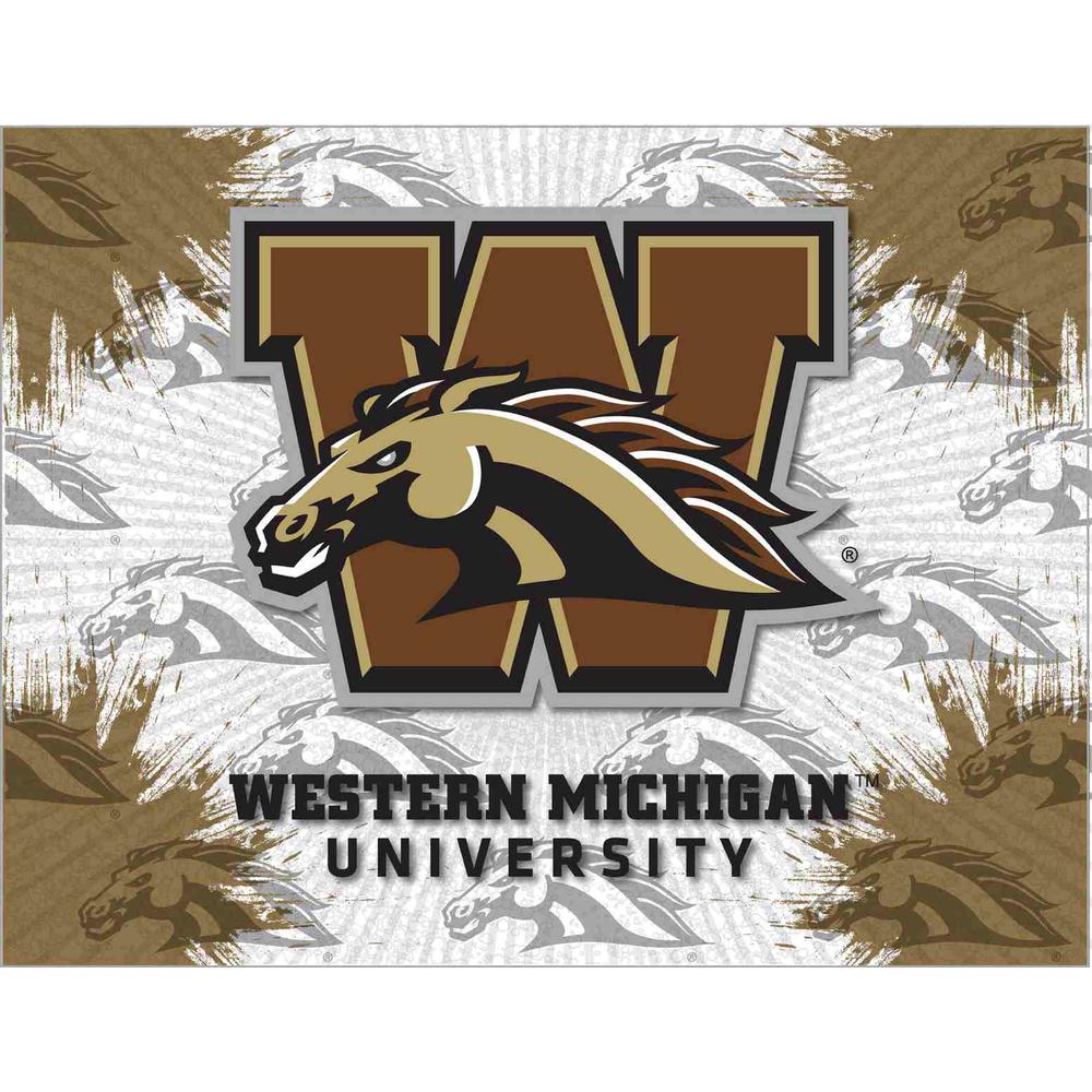 Western Michigan 24" x 32" Officially Licensed Logo Canvas. Picture 1