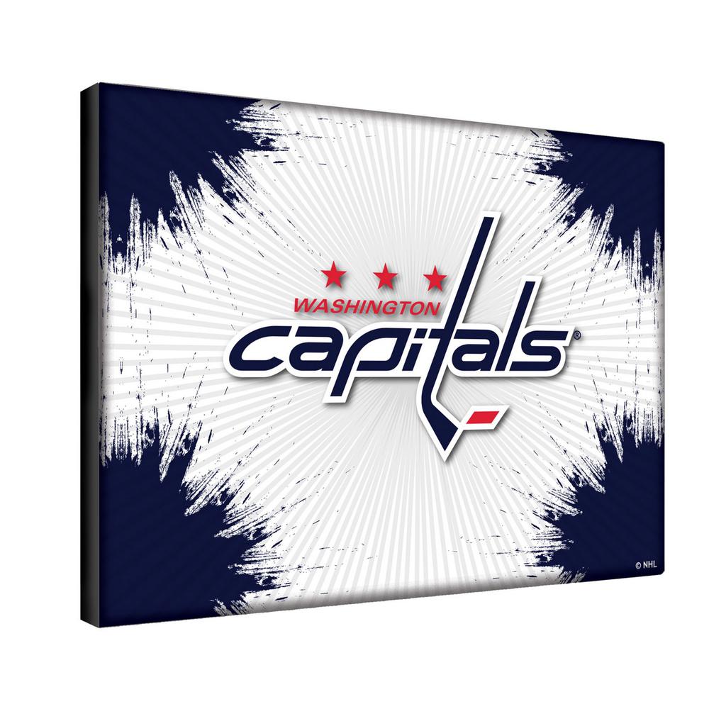 Washington Capitals 24" x 32" Officially Licensed Logo Canvas. Picture 2