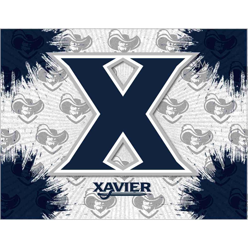 Xavier 24" x 32" Officially Licensed Logo Canvas. Picture 1